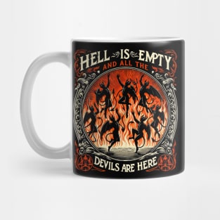 The Tempest - Hell is Empty - Vintage Distressed Mug